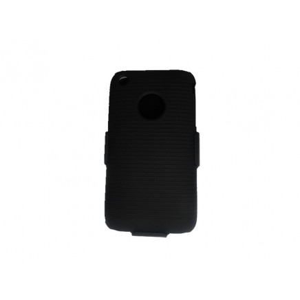 ALCATEL 6012 Clip Combo 3 en 1 Holster + Mica + Paño Limpiador